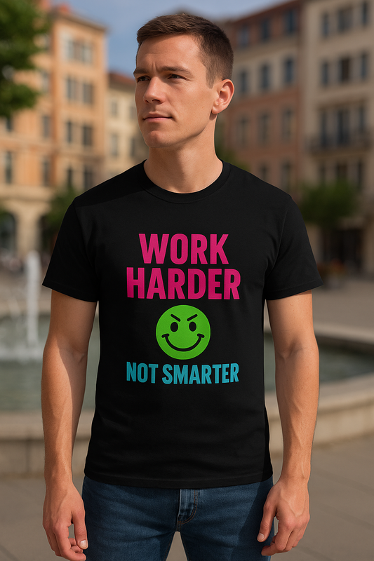 T-shirt – WORK HARDER. NOT SMARTER.