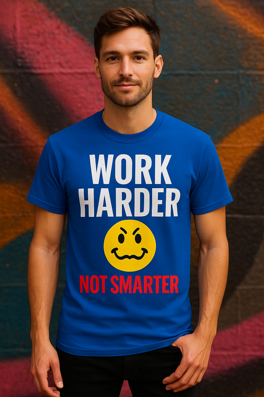 T-shirt – WORK HARDER. NOT SMARTER.