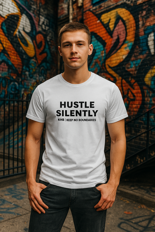 Hustle Silently – Motivational Unisex T-Shirt | KNB